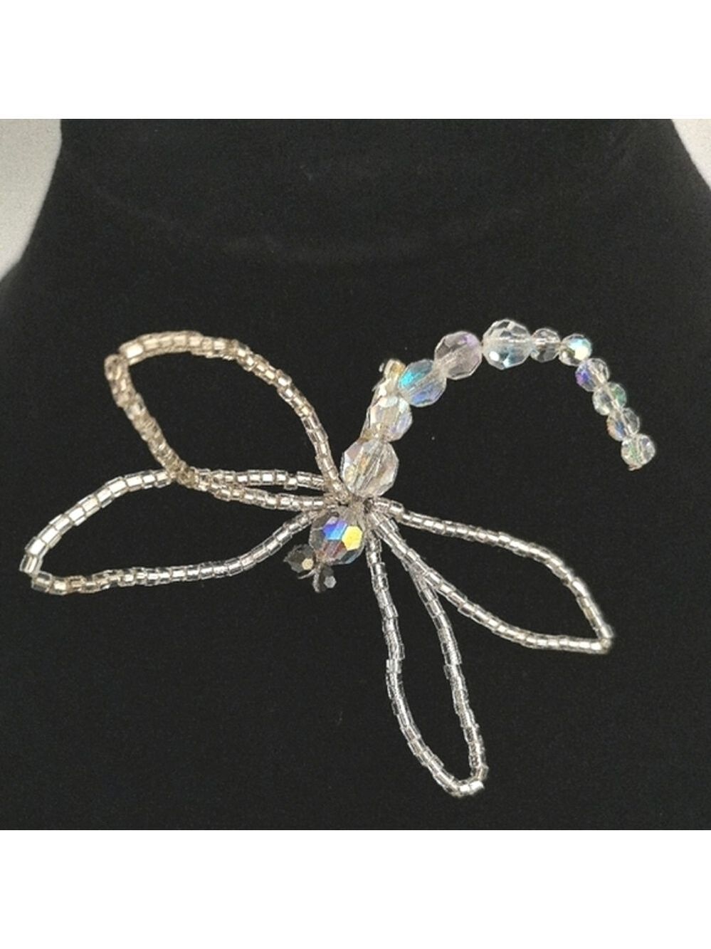 Dragonfly  brooch pin In Swarovski Crystal 🆕